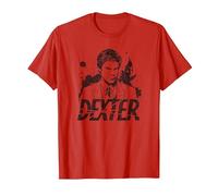 Dexter Splatter Dex Maglietta, Uomo, Rosso, XL