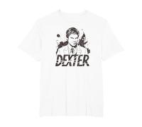 Dexter Splatter Dex Maglietta, Uomo Taglie Grandi, Bianco, 2X Tall
