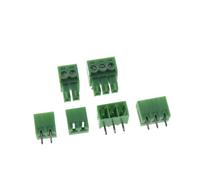 DEYIN 10 set di morsettiere innestabili 15EDG-3.81 2P 3P 4P 5P 6P 7P 8P 9P 10P Mm Verde Phoenix Connettore PCB Piastra di saldatura Connettore(10P curved)