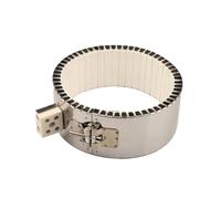 DEYIN 60x60mm/60x90mm/80x80mm/80x120mm/100x120mm/100x180mm Riscaldatore a fascia in ceramica bianca 220V Temperatura massima 800 gradi Celsius(60x60mm570W)