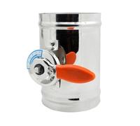 DEYIN Diametro di sfiato del condotto dell'aria della serranda di ventilazione della valvola manuale della serranda dell'aria 80 100 125 150 200 250 300 350 400 mm (diametro 80 mm)(OD150mm)