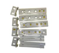 DEYIN Kit di montaggio su guida scorrevole for porta del frigorifero, 4 pezzi. Kit integrato for guida scorrevole for porta del frigorifero
