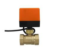 DEYIN NPT - Valvola a sfera elettrica a 2 vie 1/2 3/4 1 Valvola a sfera motorizzata da 1-1/4 pollici 3 fili 110v(DN15)