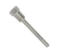 DEYIN Pozzetto termometrico senza saldatura da 1/4 di pollice in acciaio inossidabile 304 con tubo filettato da 30-500 mm Pozzetto termometrico Thermopocket(100mm)