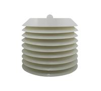 DEYIN Protezione esterna in plastica for sensore termoigrometrico, pezzo di ricambio for stazione meteorologica con sfera luminosa(1 solid 8 hollow)