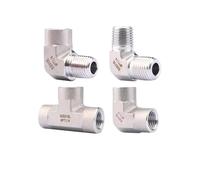 DEYIN Raccordo for tubo forgiato in acciaio inossidabile 316L da 4000 PSI, 1/8" 1/4" 3/8" 1/2" NPT maschio femmina a 90 gradi, Tee a 3 vie(Male Elbow,1/2")