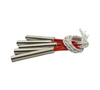 DEYIN Riscaldatori a Cartuccia for stampi elettrici 220 V, Diametro Tubo 12 mm. Elemento riscaldante cilindrico Tubolare di Lunghezza 50/60/80/100/120/150/200mm 5 Pezzi(12x100mm 220V 250W)