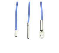 DEYIN Sensore di temperatura impermeabile Sensore di temperatura digitale Sonda di temperatura dell'acqua Confezione in acciaio inossidabile Filo di silicone(Round hole type,5M)