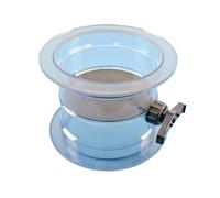 DEYIN Tubo di ventilazione dell'aria della valvola di regolazione del volume dell'aria della valvola di smorzamento dell'aria in PVC con serranda manuale trasparente da 160-315 mm(160mm)