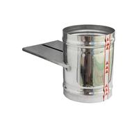 DEYIN Valvola di ritegno motorizzata valvola aria serranda for tubo da 3/4/5/6/8 pollici 80/100/125/150/200mm con scheda zincata(Stainless steel,OD80MM)
