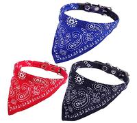 DEZ Tre Pezzi Casuali Animale Domestico Sciarpe con Triangolo, Bandana alla Moda Cane Gatto di Modo, Sciarpa A Triangolo per Animali,Maglia del Napoli per Cane,Collare Bandana,Cani Bandana Collare