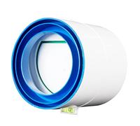 DEZARO 75 mm Connettore con Aletta di riflusso, valvola di Non Ritorno, Pezzo di Collegamento, Tubo di Ventilazione, Condotto Rotondo, Sistema di Ventilazione, Raccordo per Tubo, 100/(80-100mm)