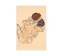 DEZARO Esclusivo poster artistico da parete con Egon Schiele, stampa artistica da parete per soggiorno, camera da letto, senza cornice, stile 20 x 30 cm