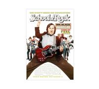 DEZARO Poster del film School of Rock Jack Black su tela, decorazione artistica da parete per soggiorno e camera da letto, senza cornice, 20 x 30 cm