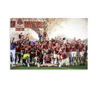 DEZARO Poster della serie A Milan Champions 2022, poster su tela, decorazione artistica da parete per soggiorno e camera da letto, senza cornice, 40 x 60 cm
