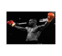 DEZARO Poster su tela con stampa di Mike Tyson - Boxer, decorazione artistica da parete per soggiorno e camera da letto, senza cornice, 60 x 90 cm