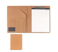 Deze eenvoudige en elegante aktetas biedt zelfvert Cartella portablocco in similpelle A4 con tasca portaoggetti - Multicolore - Opzioni calcolatrice(Yellow,No calculator)