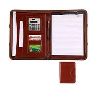 Deze eenvoudige en elegante aktetas biedt zelfvert Cartella portablocco in similpelle con cerniera A4 multicolore(Brown)
