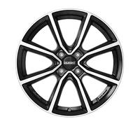 CERCHIO IN LEGA DEZENT TN DARK PER DACIA SANDERO 6.5X16 4X100 BLACK/POLISHE WT1