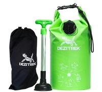 Dezitrek Set tutto in uno con borsa per lavaggio a mano e stantuffo, lavatrice non elettrica, per campeggio e viaggi, ecologico, portatile, borsa per lavanderia manuale per camper (media)