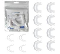 DEZP 4 Paia Faccette Dentali, Dentiera Provvisoria, Dentiera Finta Naturale,Universali Superiore E Inferiore,Provvisoria Denti Finti Per Uomini E Donne Di Denti Cattivi Denti Imperfetti