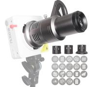 DF DIGITALFOTO Mini Snoot Proiettore con supporto Godox/Smallrig/Ulanzi 19 GB Φ42 mm Telaio Magnetico Compatibile con Godox ML100Bi/ML60IIBi, Smallrig RC60