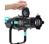 DF DIGITALFOTO Proiettore ottico Snoot Bowens Mount Gobo con Iris, attacco di proiezione per faretto fotografico, compatibile con Aputure Amaran 100X/D, 200D/X, 150/300C, Aputure Storm 400X