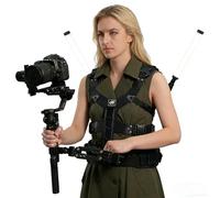 DF DIGITALFOTO THANOS X - Gilet di supporto per giunto cardanico con batteria e piastra di espansione trasmettitore wireless per video live streaming, compatibile con DJI RS2/RS3/RS4/RS4PRO ecc.