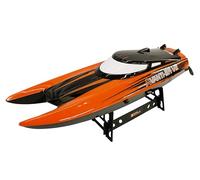 DF Models Avanti BR V2 - Barca RTR, spazzolata, 44 x 12 x 10 cm, ca. 580 g, a partire dai 14 anni, con batteria e cavo di ricarica USB, catamarano da racing telecomandato, giocattolo 3640