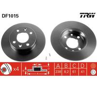 DF1015 TRW Discofreno per RENAULT
