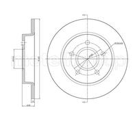 DF116 TRUST.DISCO FRE.FORD Focus C-MAX- (Prezzo singolo) Trusting Freni