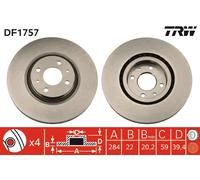 DF1757 TRW Discofreno per ALFA ROMEO,FIAT,LANCIA