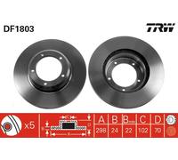 DF1803 TRW Discofreno per LAND ROVER