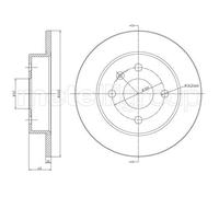 DF225 TRUST.DISCO FRE.OP.Astra G Van (F70) (Prezzo singo Trusting Freni