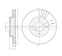 DF255 TRUST.DISCO FRE.FO.Cougar-MONDEO I-II(Prezzo singo Trusting Freni