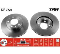 DF2721 Disco freno Trw
