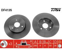 DF4135 TRW Discofreno per SMART