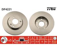 DF4221 TRW Discofreno per LAND ROVER