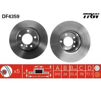 DF4359 TRW Discofreno per BMW,BMW (BRILLIANCE)