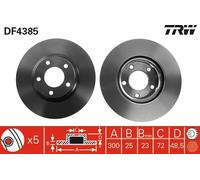 DF4385 TRW Discofreno per MAZDA