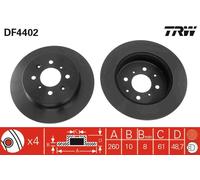 DF4402 TRW Discofreno per HONDA,MG