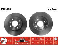 DF4458 TRW Discofreno per DODGE,HYUNDAI,KIA,NAZA