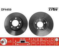 DF4459 Disco freno Trw