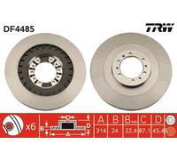 DF4485 TRW Discofreno per MITSUBISHI,MITSUBISHI (BJC)