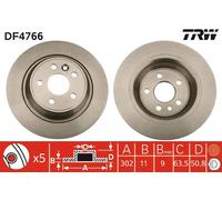 DF4766 TRW Discofreno per FORD,FORD (CHANGAN),FORD AUSTRALIA,LAND ROVER,LAND ROV