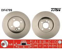 DF4799 TRW Discofreno per MINI