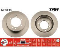 DF4814 TRW Discofreno per NISSAN