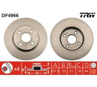 DF4966 TRW Discofreno per FORD,FORD (CHANGAN),MAZDA,MAZDA (CHANGAN)