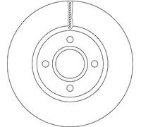 DF6509 TRW Discofreno per FORD