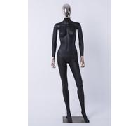 DF7-8D donna astratta colore della pelle in nero laccato opaco galvanica testa mani in piedi chic femminile